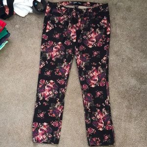 BDG Cigarette Mid Rise Floral Pants